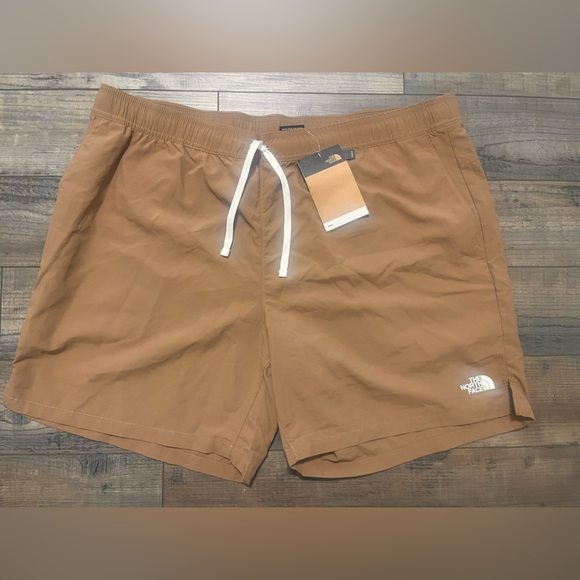 The North Face Other - The North Face Tan Athletic Shorts with White Drawstring